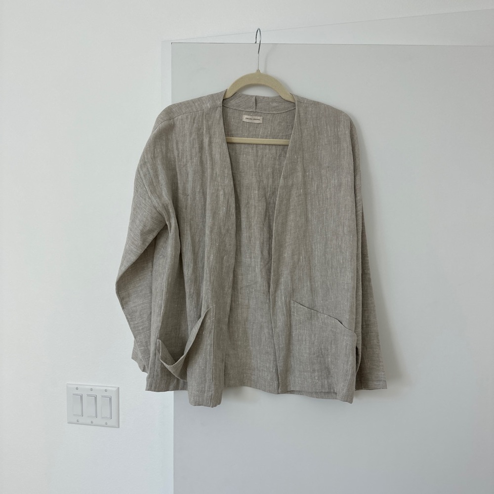 Chelsea Lensing linen jacket